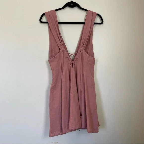 Zara | Linen Mauve Fit & Flare Dress | Size XS - Picture 8 of 13